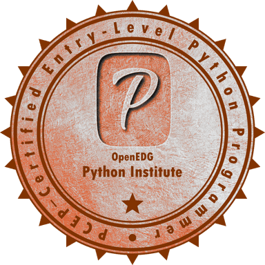 PCEP - Certified Entry-Level Python Programmer