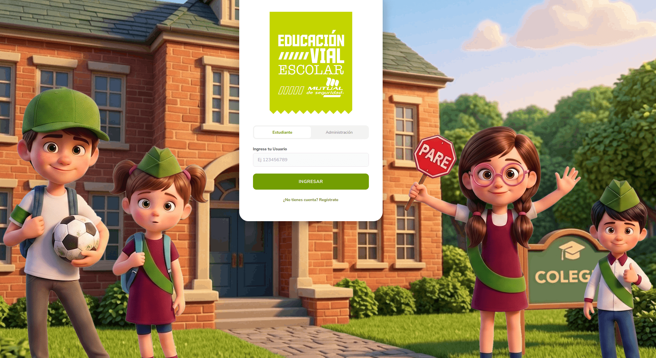 Multi-platform application that delivers road safety educational content to school students
